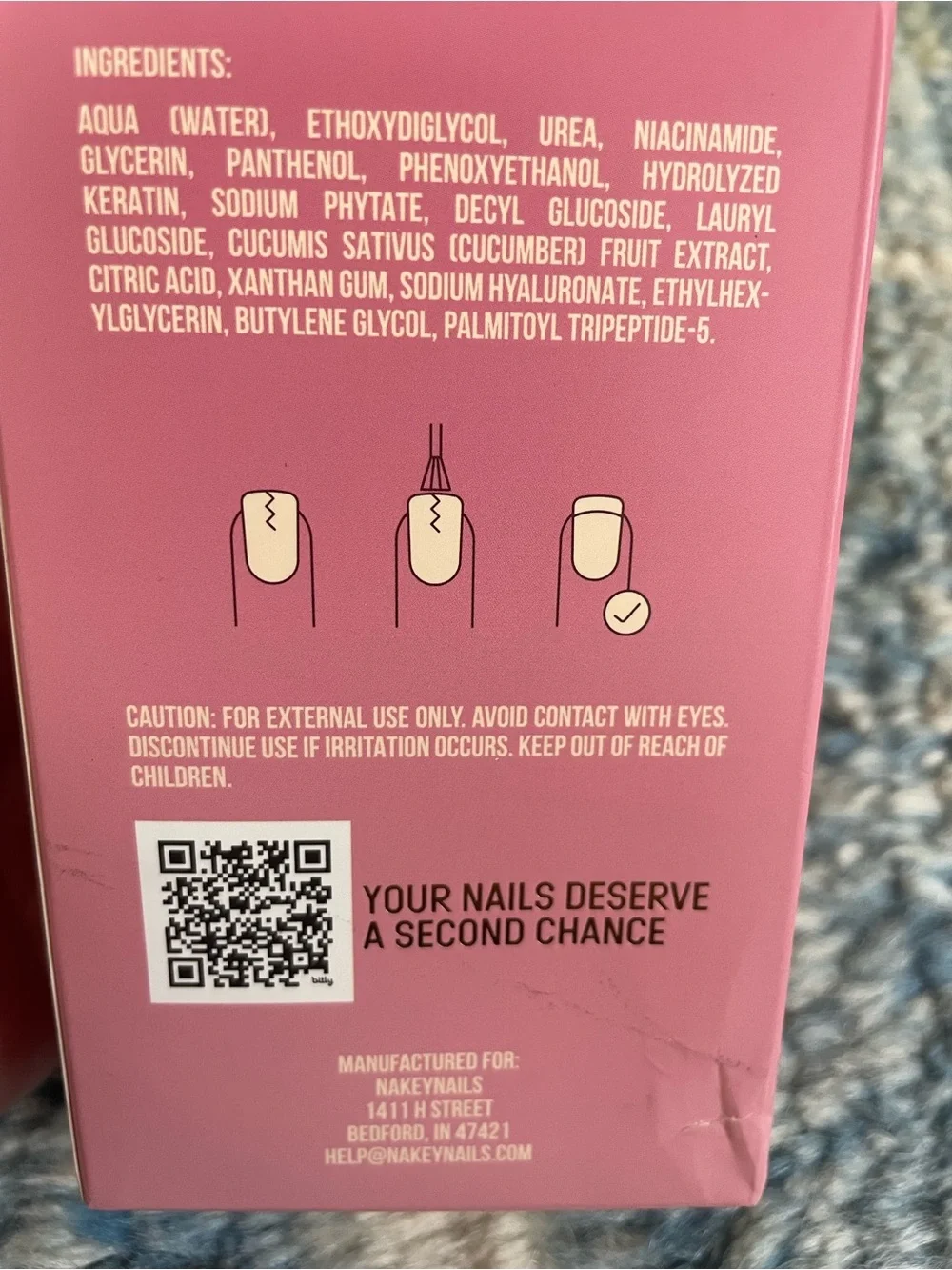 Pink Nail Strengthener Pen - Nail Strengthening Treatment